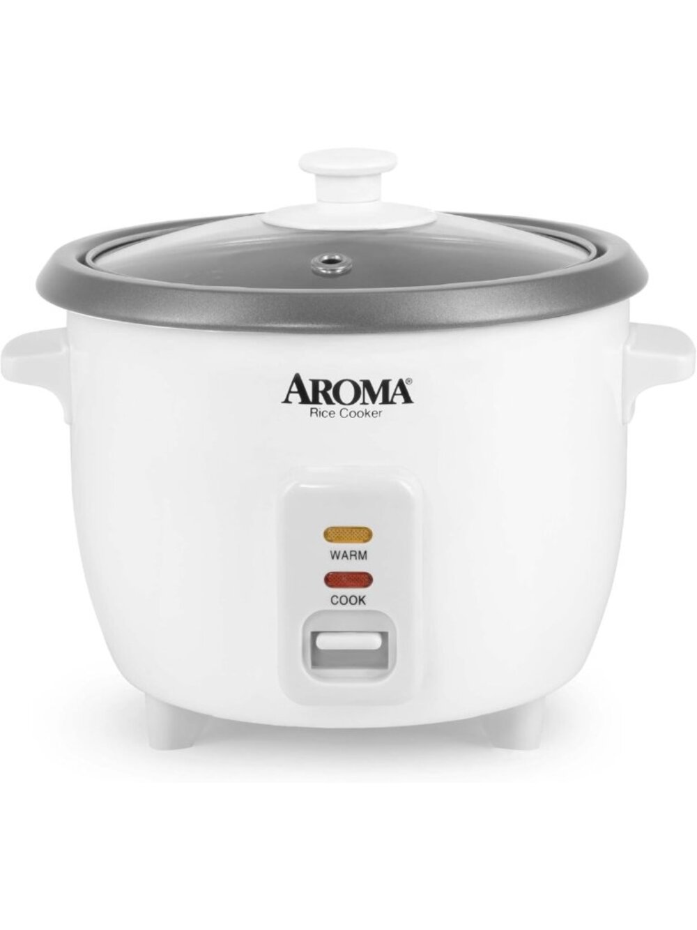 Compact 3-Cup Rice Cooker & Oatmeal Maker, Auto Keep Warm, 1.5 Qt, White